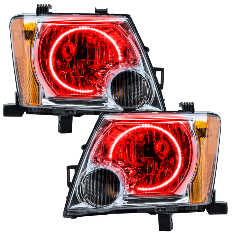 Nissan Xterra Headlight Halo Kits - ORACLE Lighting - Pre-Assembled LED Halo - Red - `05-`14 Nissan Xterra Headlight Halo Kits - ORACLE Lighting - Pre-Assembled LED Halo - Red - `05-`14